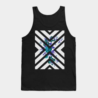 Black Rose Gothic Romance Geometrical Tank Top